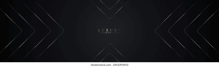 Abstract gold triangle lines luxury background. Modern minimal trendy shiny lines pattern horizontal