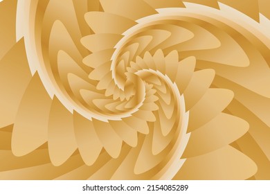 Abstract Gold Twirl Background art 
