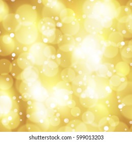 Abstract Gold Vector Background Bokeh Lights Stock Vector (Royalty Free ...