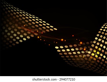 Abstract Gold Vector Background, Illustration