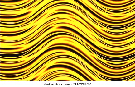 Abstract gold wave curve luxury background texture vector illustration.