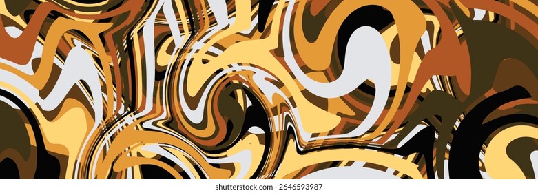 Abstrato fundo líquido da onda de ouro. Textura de caramelo.