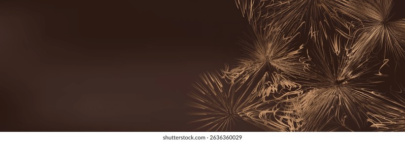 Abstract Gold Waves Design. Shiny golden moving lines design element with glitter effect on dark background for Business card. Vector Illustration