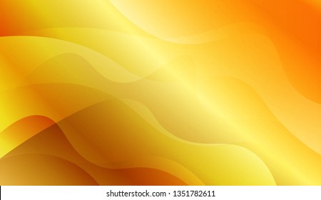 Abstract Gold Waves. Futuristic Technology Style Background. For Business Presentation Wallpaper, Flyer, Cover. Vector Illustration with Color Gradient