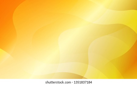 Abstract Gold Waves. Futuristic Technology Style Background. For Business Presentation Wallpaper, Flyer, Cover. Vector Illustration with Color Gradient