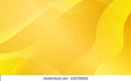 Abstract Gold Waves. Futuristic Technology Style Background. For Business Presentation Wallpaper, Flyer, Cover. Vector Illustration with Color Gradient