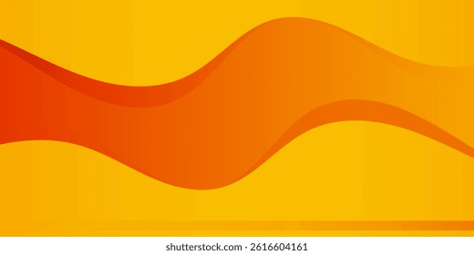 Abstract Gold Waves. Futuristic Technology Style Background. For Business Presentation Wallpaper, Flyer, Cover. Vector Illustration with Color Gradient