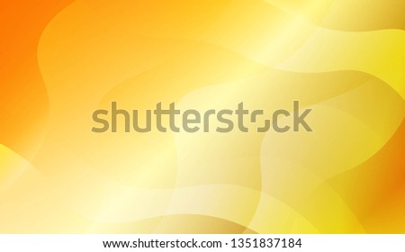 Abstract Gold Waves. Futuristic Technology Style Background. For Business Presentation Wallpaper, Flyer, Cover. Vector Illustration with Color Gradient