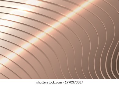 Abstract gold wavy with curved lines background. Luxury concept. Vector illustration