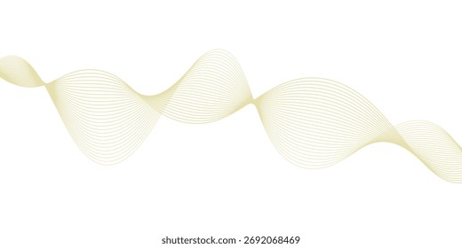 Abstrato ouro ondulado padrão de linha de luxo fundo de cor. Elegante gradiente simples de cor suave dourada. Linhas de textura listradas.