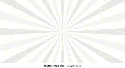 abstrakte, weiße Sonnenstrahlen, retrostylischer, geometrischer Musterstrukturhintergrund, Vektorgrafik, Linienkunst