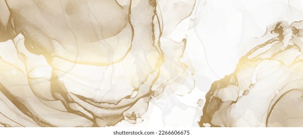 Abstract gold and white vector texture background for cover design, poster, cover, banner, flyer, cards and design interior. Hand-drawn luxury illustration. Marble.