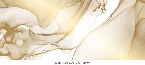 Abstract gold and white vector texture background for cover design, poster, cover, banner, flyer, cards and design interior. Hand-drawn luxury illustration. Marble.	