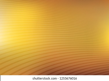Abstract gold and yellow mesh gradient with curve lines pattern textured background, Vector illustration