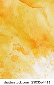 Abstract gold yellow watercolor paint Background. Design banner element. Vector illustration