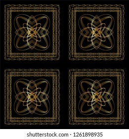 Abstract golden background. 
Beautiful shiny futuristic background for wallpaper, interior, album, flyer cover, poster, booklet