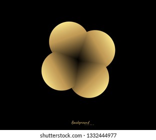 Abstract Golden Background bokeh effect Vector EPS 10 illustration. - Vector