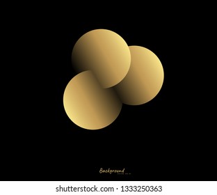 Abstract Golden Background bokeh effect Vector EPS 10 illustration. - Vector