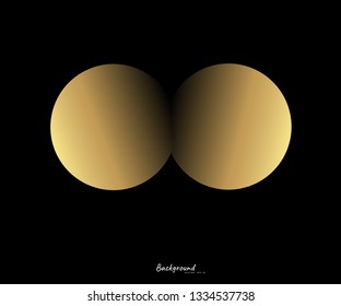 Abstract Golden Background bokeh effect Vector EPS 10 illustration. - Vector