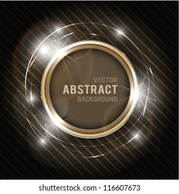 Abstract golden background with copyspace