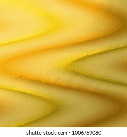 abstract golden background of curved line with metallic texture and gold paint appearance. creative abstract illustration for elegant and festive designs