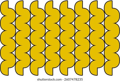 abstract golden background. Background design Yellow Sinuous Pattern with Black Outline. Modern Geometric Yellow and Black Design with Wave Shapes