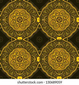 abstract golden background. fantasy ornate ornament.