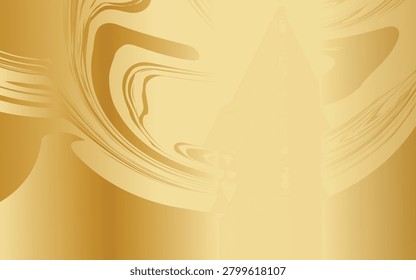 Abstract golden background with fluid marblelike swirls and a smooth gradient, creating a luxurious and sophisticated aesthetic for highend design projects