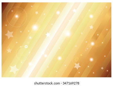 abstract golden background with glitte stars, vector illustration