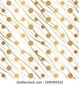 Abstract golden background. Gold seamless pattern. Repeating backdrop for design for gift pack, wallpaper, wrapping paper, wrapper, packaging, interior, prints, package, interior, textile, scrapbook