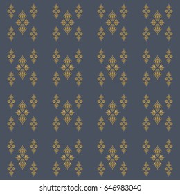 Abstract golden background in gray and golden colors for invitation template. Vector golden seamless pattern.