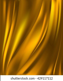 abstract golden background luxury cloth or liquid wave or wavy folds of grunge silk texture satin velvet material for luxurious elegant wallpaper design