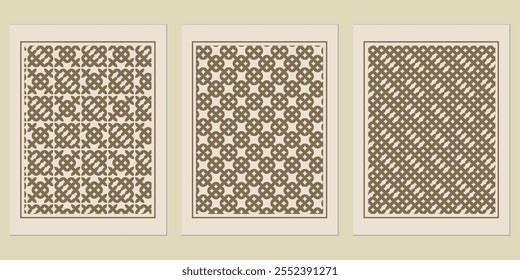 Abstract Golden Background Pattern - Retro golden Bauhaus-inspired vector patterns for modern poster and branding work.