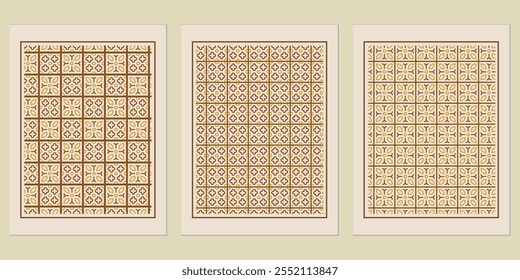 Patrón de fondo dorado Abstractas - Fondos dorados de moda del patrón del Vector de la Bauhaus para los interiores elegantes del hogar y de la oficina.