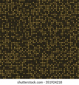Abstract Golden background. Round sparkles, Vector illustration