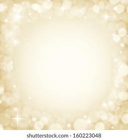 Abstract golden background. Shining greeting card