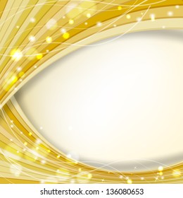 abstract golden background with sparkles