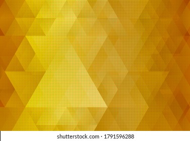 Abstract golden background with traingles