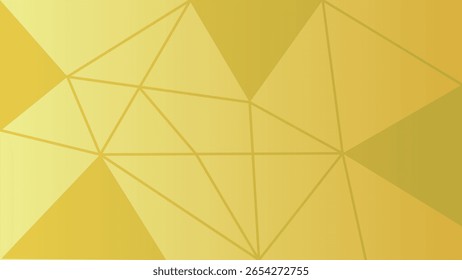 fundo dourado abstrato com triângulos
