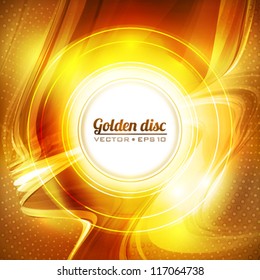 Abstract golden background. Vector