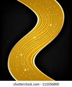 Abstract golden background. Vector illustration