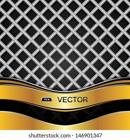 Abstract golden background, vector illustration 