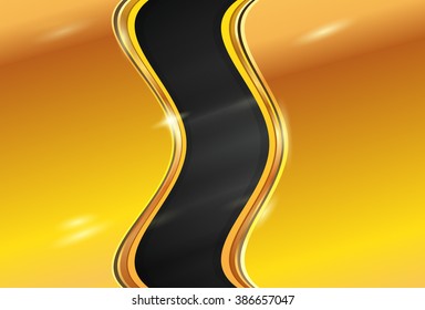 Abstract golden background. Vector illustration