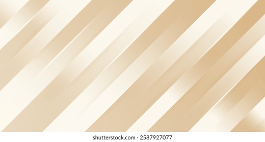 Abstract golden background with white and beige luxury glitter shapes. Golden lines luxury on cream color background. Gold elegant realistic paper cut.