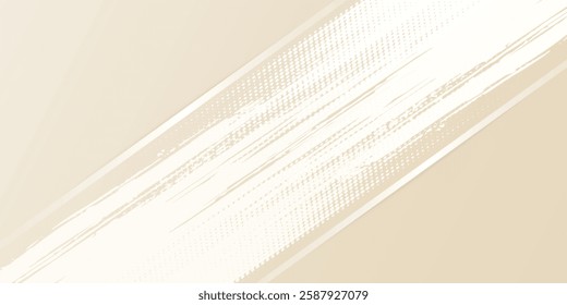 Abstract golden background with white and beige luxury glitter shapes. Golden lines luxury on cream color background. Gold elegant realistic paper cut.grunge