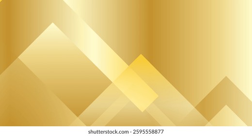 Abstract golden background with white and beige luxury glitter shapes. Golden lines luxury on cream color background. Gold elegant realistic paper cut style 3d. Vector illustration