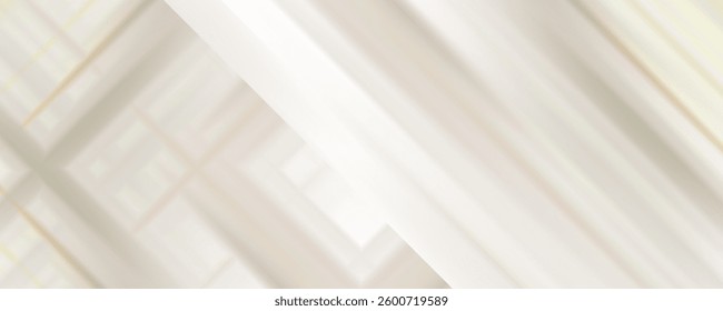 Abstract golden background with white and beige luxury glitter shapes. Golden lines luxury on cream color background. Gold elegant realistic paper cut style 3d. Vector illustration