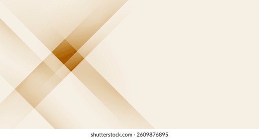 Abstract golden background with white and beige luxury glitter shapes. Golden lines luxury on cream color background. Gold elegant realistic paper cut style 3d. Vector illustration