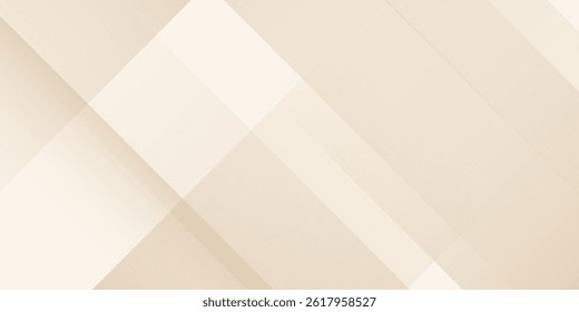 Abstract golden background with white and beige luxury glitter shapes. Golden lines luxury on cream color background. Gold elegant realistic paper cut style 3d. Vector illustration