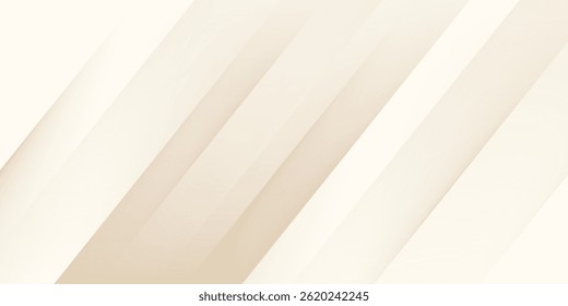 Fundo dourado abstrato com formas de brilho branco e bege luxo. Linhas douradas de luxo em fundo de cor creme. Ouro elegante realista papel corte estilo 3d. Ilustração vetorial